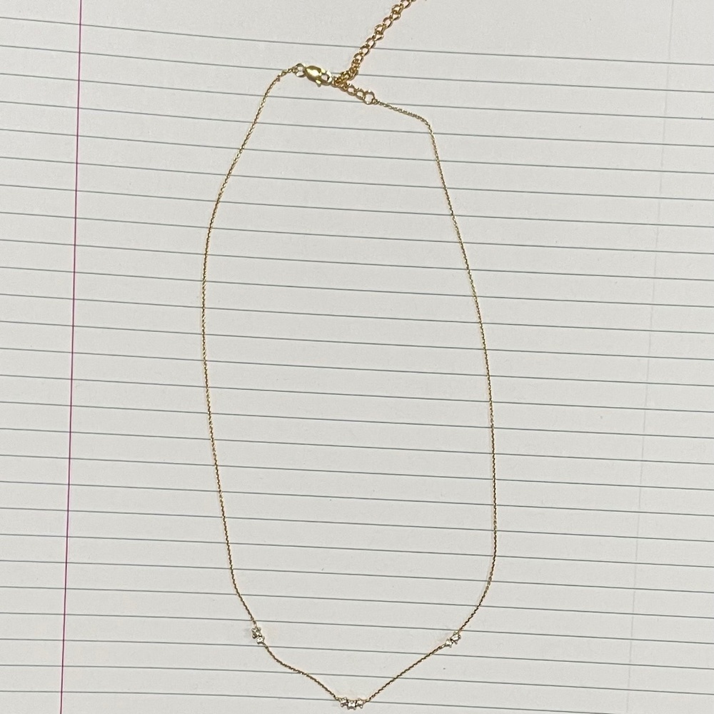 Mejuri Floating Sapphire Necklace